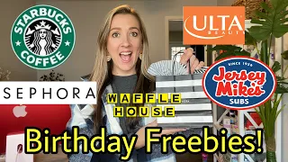 Birthday Freebies! How to Get FREE Stuff on Your Birthday! (Free Food, Free Makeup!)