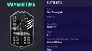 REVIEW WAMANGITUKA 74 ON STRIKER | FIFA 21