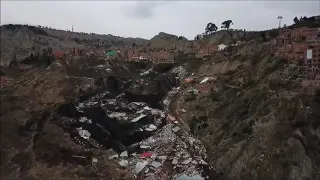 Mega Landslide in la Paz Bolivia