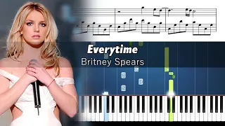 Britney Spears - Everytime - Peaceful Piano Tutorial with Sheet Music