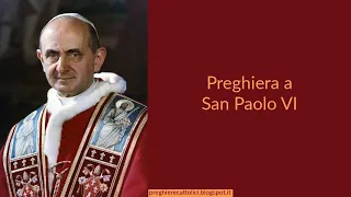 Preghiera a San Paolo VI