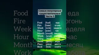 Английский для начинающих. Популярные существительные. Видеословарь