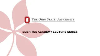 Emeritus Academy Lecture: Carole Fink