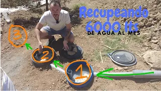 11 | BIOFiltro🌱casero de aguas grises| ♻️¡RECICLAMOS hasta el 80% del Agua! || Barato y fácil