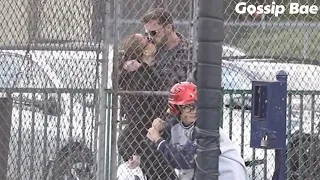 Jennifer Lopez and Ben Affleck hit the batting cages in Los Angeles, CA