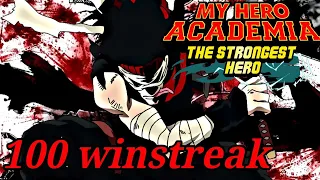 100 Winstreak in Arena || MHA: The Strongest Hero