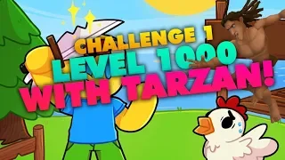 [Roblox] Egg Farm Simulator: LEVEL 1000 WITH ONLY TARZAN (CHALLENGE 1)
