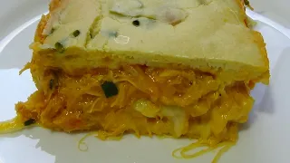 TORTA DE MILHO FRESCO COM FRANGO CREMOSO DE LIQUIDIFICADOR