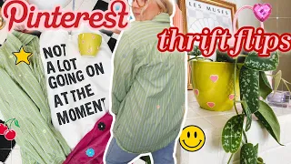 EASY, pinterest inspired thrift flips! flipping my recent thrift finds ✨