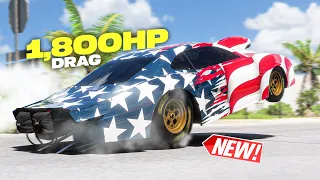 Forza Horizon 5 - NEW INSANE 1800HP Wheelie Drag Car!