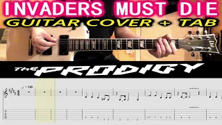 THE PRODIGY Invaders Must Die GUITAR COVER TAB | Lesson | Tutorial