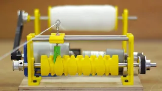 DIY Winding machine with self reversing screw