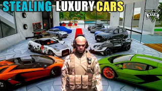 Stealing Luxury Cars In Luxury Mansion For Trevor - Gta 5 Gameplay