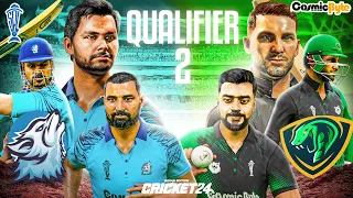 Qualifier 2 - Chandigarh Spirits VS Delhi Wolves - LIVE - CRICKET 24 SPL