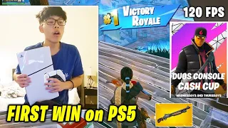 AsianJeff's FIRST TIME Playing PS5 Fortnite & First Win in Console Cash Cup