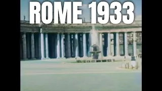 Rome, Italy 1933 in color - Old videos colored