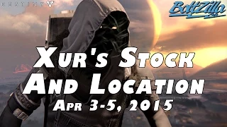 Destiny: Xur Location Apr 3-5, 2015