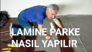 LAMİNE PARKE NASIL DÖŞENİR -LAMİNE PARKE YAPIŞTIRMA #lamine