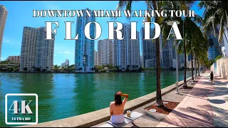 DOWNTOWN MIAMI SEPTEMBER 2020 4K ULTRA HD 60FPS FLORIDA USA AΩ