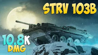 Strv 103B - 4 Kills 10.8K DMG - First line! - World Of Tanks