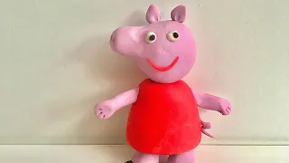 ♥️ Clay with me- how to make a Peppa pig | model craft tutorial. easy DIY