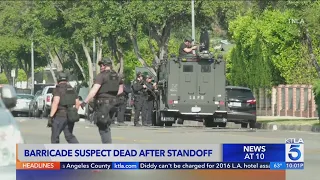Suspect dead after hours-long SWAT standoff in Tarzana