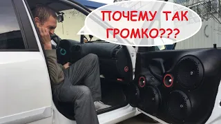 Собрал музыку за 100 000р и теперь сам решает что будут слушать люди в пробке! Очень громкая KALINA