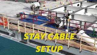 Gordie Howe International Bridge | Stay Cable Setup