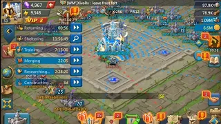 Lords Mobile - Newest kingdom Base War Fight ! K:1276  WM' & VD' vs SPt !