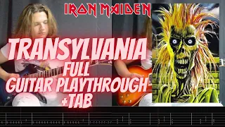 Transylvania Guitar Cover  + Tab - Iron Maiden