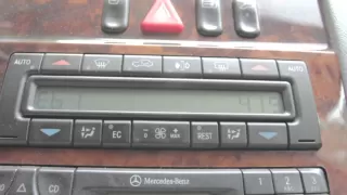 Mercedes W210 Climate Control Fault Codes