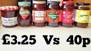 STRAWBERRY JAM Comparison from EXPENSIVE to CHEAP