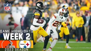 Pittsburgh Steelers vs. Cleveland Browns Full Game Highlights | NFL Week 2, 2023