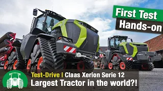 Test Drive Claas Xerion 12.650 | The most powerful cvt 4WD tractor in the world | New