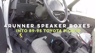 How to Install 4Runner speaker boxes into 89-95 Toyota Pickup