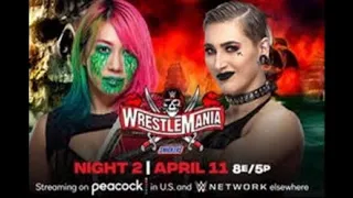 FULL MATCH- Asuka Vs Rhea Ripley WM 37 NIGHT 2