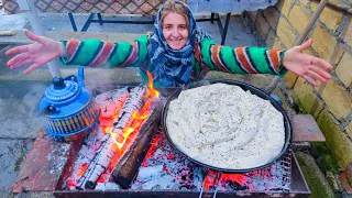 Traditional Turkish Borek Pastry Easy Recipe - Ukrainian Girl in Outdoor Cooking