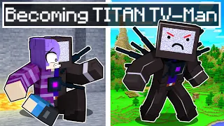 Becoming TITAN TV Man in Minecraft!