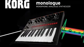 KORG Monologue Famous Synth Sounds Pink Floyd, Tangerine Dream and more