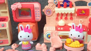 8 Minutes Satisfying with Unboxing Cute Pink Rabbit Kitchen Playset Collection ASMR | Review Toys