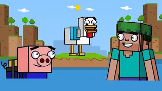 Minecraft Swimming Lessons! | Block Squad (Minecraft Animation)