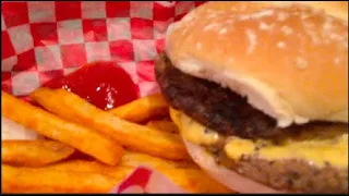 Presto Indoor Smoker/Double Cheeseburgers from Frozen Billy Goat Tavern Burgers  -  #2223