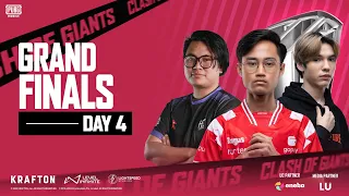 [ENG] PUBG MOBILE RUTHLESS CLASH OF GIANTS SEASON 4| GRAND FINALS| DAY 4 FT. #HORAA #BTR #DRS #VPE