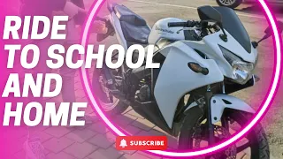 Honda CBR 125-R / Ride to school and home #romania