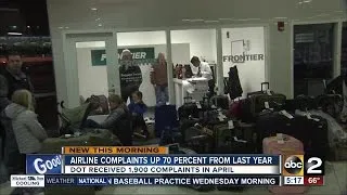 More flight delays, complaints for US airlines