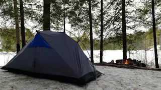 $100 Walmart Winter Camping Gear Overnighter