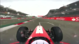 F1 2013 wet Ferrari F399 hotlap (1m34s009) setup onboard game PS3 1999 Michael Schumacher car HD