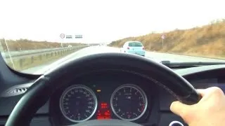 BMW M3 E92 Onboard Acceleration 0-210 km/h Autobahn Driver View Sound Kickdown Beschleunigung POV
