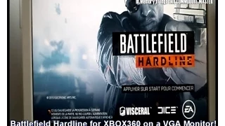 Battlefield Hardline for XBOX360 on a 17" VGA monitor