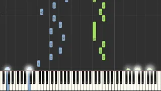 Rich Mullins Awesome God   [ Easy Piano Tutorial] Synthesia